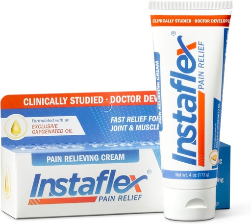 [BRSWGHD6BB7A233K] Instaflex Pain Relief Cream Delivers Clinically Studied Pain Relief from Arthritis, Back Pain, Strains and Joint and Muscle Pain (4 oz)