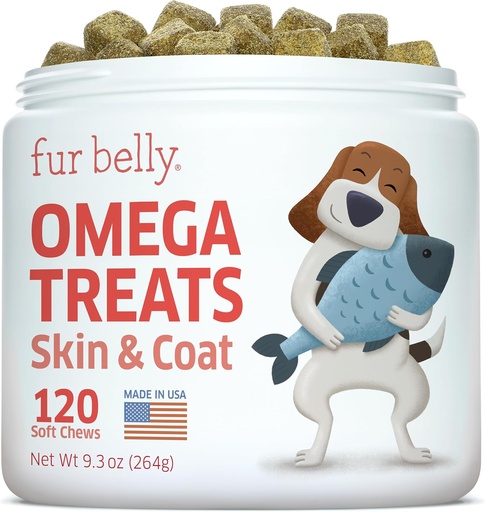 [BRSWYYYOAUFRUCDA] Salmon Oil for Dogs - Wild Alaskan Fish Oil for Dogs - Omega 3 for Dogs - Itch Relief for Dogs - Dog Joint Health - Dog Allergy Relief- Dog Itch Relief - 120 Dog Fish Oil Soft Chews