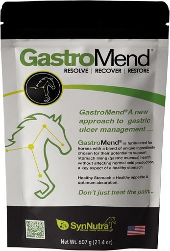 [BRSWKFQTOJ6BQDLG] GastroMend® Gastrointestinal Health Supplement for Horses, 100% Natural, Promotes Stomach and Gut Health in Equines, Cost-Effective Digestive Wellness, 60 Servings per Pouch, Made in The USA