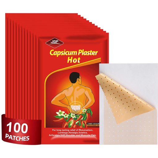 [BRSROYAODMIQKCDA] KONGDY Capsaicin Patches,4.72"x7.08" Hot Capsicum Patch (100)