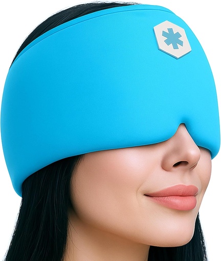 [BRSRMGI3AAHQAFLG] ICEWRAPS Migraine Cold Cap Form-Fitting Migraine Relief Капелюшка головного болю з 360 ° Голова кришки Migraine Relief продукти Sinus Relief