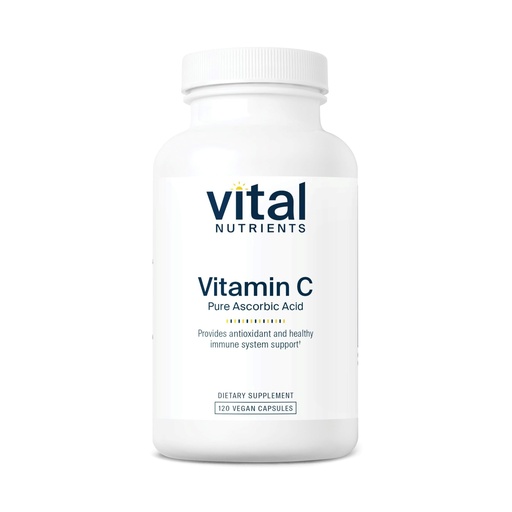 [BRSWIYQFBUDAAGTK] Vital Nutrients Vitamin C 1000mg (100% Pure Ascorbic Acid) - Vegan Antioxidant Supplement for Immune Support and Iron Absorption* - Gluten, Dairy and Soy Free - Non-GMO - 120 Capsules