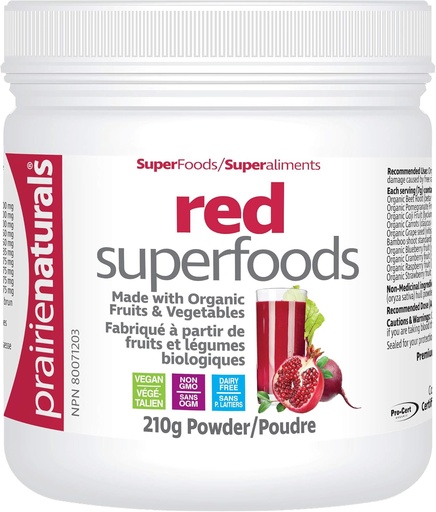 [BRSWGYYDPJ5WCD3H] Prairie Naturals Organic Red Superfood, 7.4 Ounce