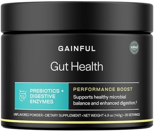 [BRSRAGT7OAMRUDTO] Gainful Gut Health Performance Boost Powder Drink Mix prebiotikumok és emésztési Enzimek Blend, Támogató egyensúly, Napi Emésztési Egészség & Gut Health Supplement, ízesítetlen, 28 Servings