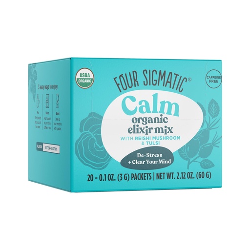 [BRSWKH34AV7WADTF] Four Sigmatic Reishi Mushroom Elixir, USDA Organic, chill and sleep, Vegan, Paleo, 20 Count
