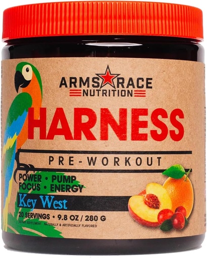 [BRSRMGQBCMGWCYD2] Arms Race Nutrition Harness Pre-Workout, 20 Servings (Key West)