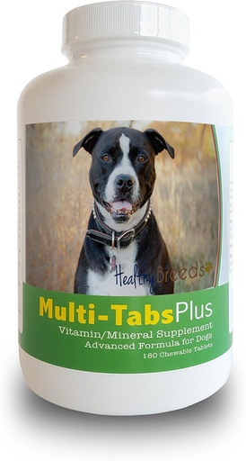 [BRSWKHDRCUNWKALG] Egészséges Breeds Pit Bull Multi- Tabs Plus rágótabletta 180 gróf