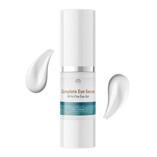 [BRSRAFQ7O4AQ4GQ2] Sun Coast Sciences - Complete Eye Serum by Dr. Mark Rosenberg for Wrinkle Reduction, Dark Spot Fading, and Under-Eye Bags Treatment (Pack of 6)