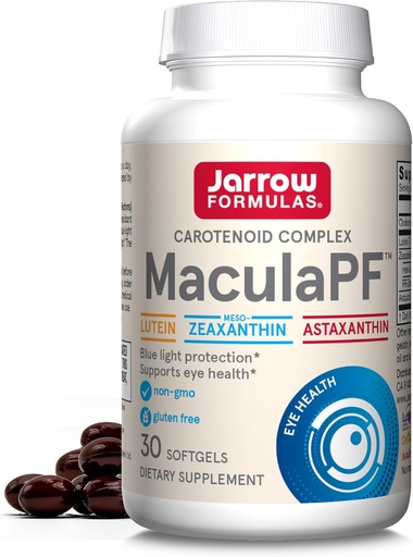 [BRSWGZIYBB7WG2Y7] Jarow Formulas MaculaPF Carotenoid Complex, uztura papildinājums, atbalsta acu veselību, 30 softgels, līdz 30 dienu piegādes