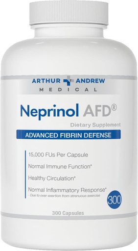 [BRSWIZ36DEFQGDT6] Arthur Andrew Medical, Neprinol AFD, Multi Enzyme Blend with Serapeptase & Nattoкиназа, 300 Count (Pack of 1)