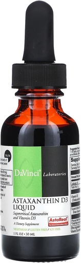 [BRSWIA34BEPA4FTC] Davinci Laboratories Astaxanthin D3 Liquid - 1 fl oz