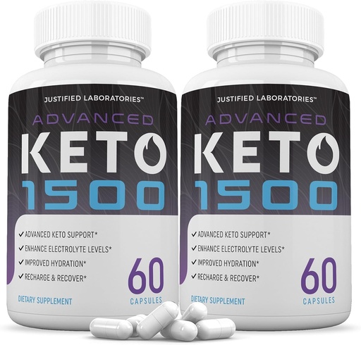 [BRSROBAYCN4BMGQZ] 合理实验室(2 Pack Advanced Keto 1500 Keto Pills 1275MG 新的和改良的公式 包含苹果苹果苹果醋 外生橄榄油 绿茶叶 120 Capsules