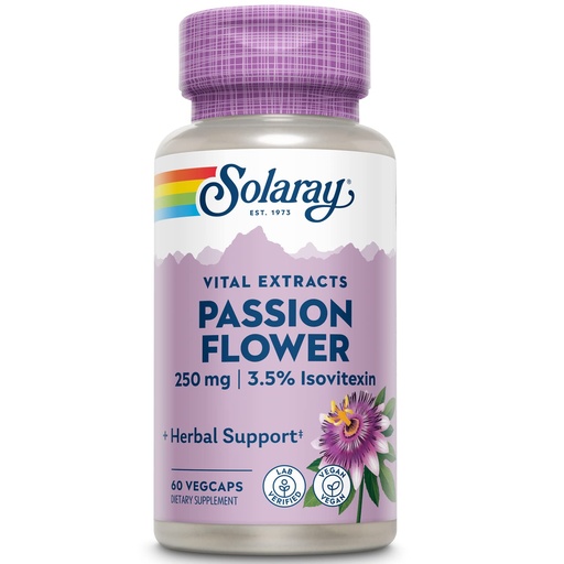 [BRSWIYQPO4OWAEDM] SOLARAY Passion Flower Extract Supplement, 250 mg | 60 Count