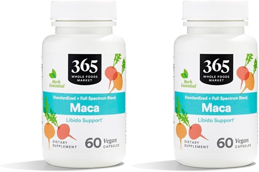 [BRSRAGT7BANWME32] 365 por Whole Foods Market Maca, 60 CT (Pack of 2)