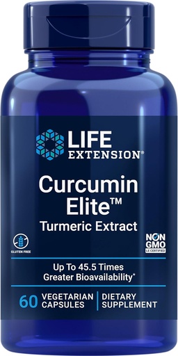 [BRSWGCYODIJRMA33] Life Extension Curcumin Elite Turmeric Extract, 60 Count