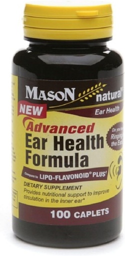 [BRSWIEAFCNYRWHTG] Mason Natural Advance Ear Health Formula Bioflavonoids Plus 100 Caplets par boîte de bouteille de 3 Total 300 Caplets