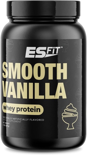 [BRSRMYDQAVYWKG3H] Whey Protein Powder- Post Workout Whey Protein Isolate for Muscle Recovery, Non-GMO, Superior Taste, BCAAs, Tested and Certified, Smooth Vanilla, 2 Pounds