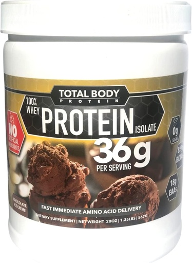 [BRSRMHYPOIHGOET3] 100% Whey Protein IsolateNo Kunstige tilsætningsstoffer-Gluten fri, Lactose fri, Komplet Aminosyre Profil- Understøtter muskelvækst & Recovery- 36g Pure Protein Per Servering -