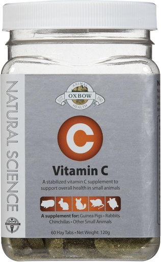 [BRSWIHT3OIARYEYV] Oxbow Natural Science Vitamina C Suplemento 60 abas 120g