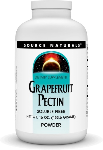 [BRSWIYQOAUMROCI7] Source Naturals Grapefruit Pectin, Soluble Fiber - Dietary Supplement - 16 oz Powder