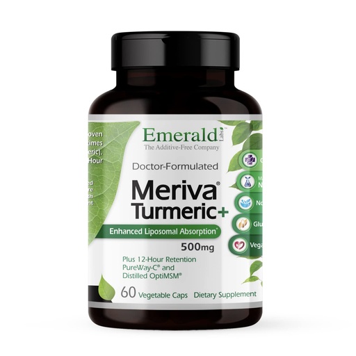 [BRSWGFQ2OIMRADY2] Emerald Labs Meriva Turmeric Plus - Meriva Turmeric, PureWay-C Vitamin C & OptiMSM - Supports Joint Health & Immune Response - 60 Vegetable Capsules (Up to 60-Day Supply)