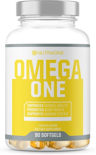 [BRSWGAIFCN6QGHTG] OmegaOne Omega-3 Fish Oil Supplement by NutraOne (90 500mg Fish Oil Pills)