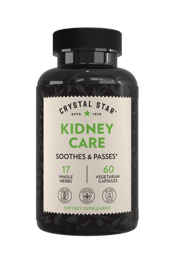 [BRSWIYT3PMCQEA3E] Crystal Star Kidney Care (60 Capsules) – Herbal Supplement for Kidney Cleanse, Detox & Support - Stone Root, Gravel Root & Hydrangea Root - Non-GMO