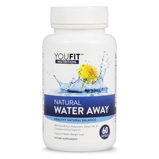 [BRSWKH3ZOYBAOALM] Water Pills for Bloating & Fluid Balance – Natural Herbal Diuretic Supplement for Water Retention & Occasional Swelling – Dandelion, Green Tea & Potassium – 60 Capsules