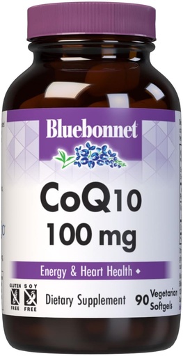 [BRSWIYQTPJ4GO2D4] BlueBonnet CoQ-10 Vegetariánské ponožky, 100 mg, 90 Počet