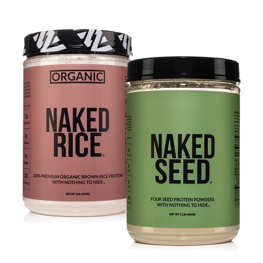 [BRSRMBI7AADWAETF] NAKED Vegan Protein Bundle Seed and 1LB Rice
