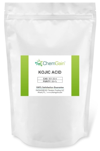[BRSRMH37BUOQKFI2] Kojic Acid Powder - 250 g (8,8 oz) Bulk Pack - Ultra Pure - CAS 501-30-4