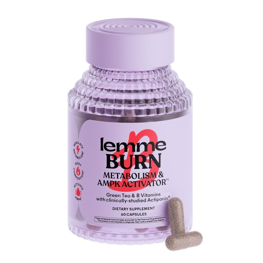 [BRSROY34PMIBOD3G] Lemme Burn - Metabolism, Belly Fat Burning + AMPK Activating Supplement for Men & Women w/Clinically Studied Actiponin Gynostemma, Green Tea Extract, Vitamins B6 & B12 - Gluten Free, 60 Count