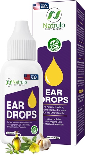 [BRSROEIRAQNBAE36] Natural Ear Drops for Ear Infection – Homeopathic Eardrops for Adults, Kids, Baby, & Pets – Relieves Ear Aches, Swimmer's Ear, & Loosens Wax – Kids Safe Ear Health Made in USA