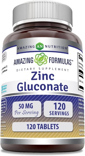 [BRSW2ZACCV7G2CD6] Amazing Formulas Zinc Gluconate Supplement 