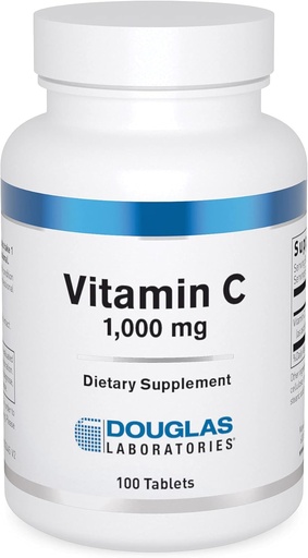 [BRSWGA35AR7QI3TH] Douglas Laboratories Vitamina C ← Agua-Soluble Antioxidante Suplemento de Apoyo Función Inmunitaria y Curación de Heridos Normal* ← 100 Tablets