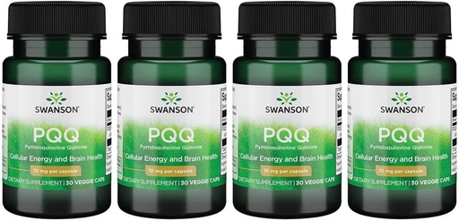 [BRSWGFD3BYIQ4CD2] Swanson Pqq Pyrroloquinoline Quinone 10 mg 30 Vegan Caps (4 Pack)