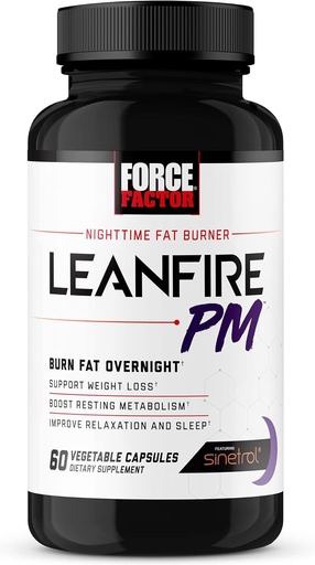 [BRSWYAIKAQMQ42AV] Силовой фактор LeanFire PM Таблетки для похудения для женщин и мужчин, Таблетки для похудения для сжигания жира, повышения метаболизма, улучшения сна, мощная формула для невероятных результатов, 60 капсул