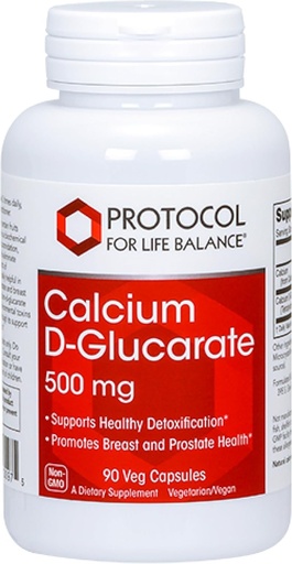 [BRSWGFD5CR5BUC3G] PROTOCOL для здоров'я живота Кальцій D-Glucarate - 500mg Кальцій D клейкарат - Detox Support - для Breast & Prostate Здоров'я - Non-GMO & Dairy Безкоштовно - 90 Veg Caps