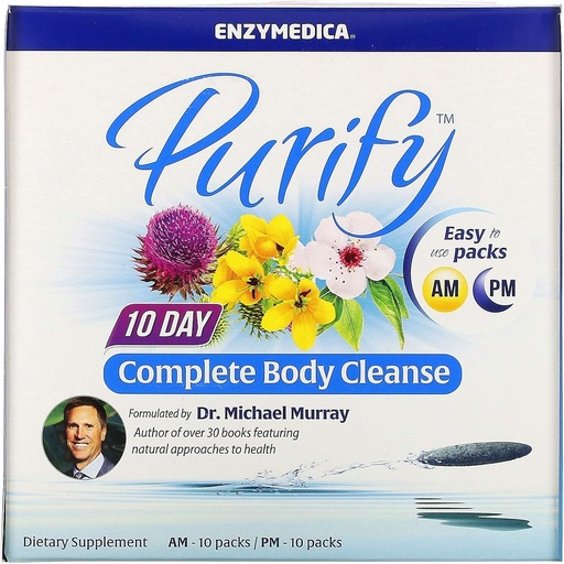 [BRSWKYQ7OIEB433O] Enzymedica, 10- Day Complete Body Cleanse, Program detox botaniczny do wspierania pełnej detoksykacji ciała, 20 opakowań (20 porcji)