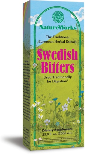 [BRSWIYTYC4NR2DT6] Nature's Way Works Swedish Bitters Traditional European Herbal Extract Used for Digestion, 33.8 fl. oz.