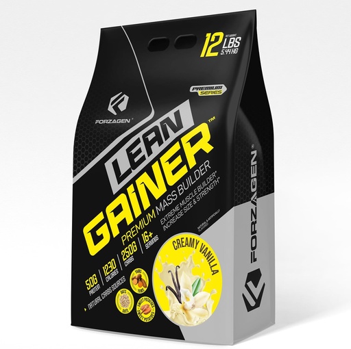 [BRSRABLYOAHQMCDB] Forzagen Lean Gainer Premium Mass Builder | Mass Gainer Protein Powder för Män & Kvinnor (12 Lbs, Creamy Vanilla)