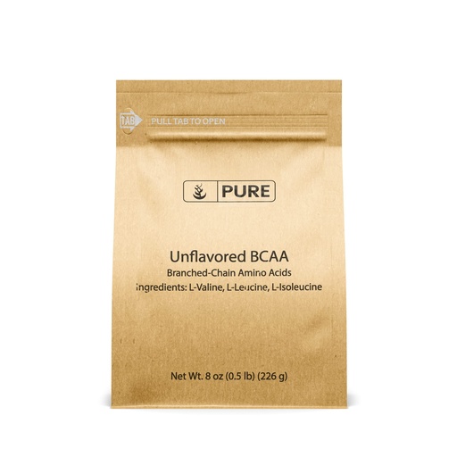[BRSWGHAZCAMWEHQ7] Pure Original Ingredients Unflavored Instantized BCAA (8oz) Powder, Branched Chain Essential Amino Acids, Supplement