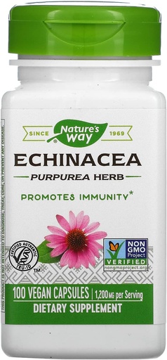 [BRSWIYQKCMEAO236] Nature 's Way Echinacea Purpurea Herb, 1200 Mg per serving, 100 Count