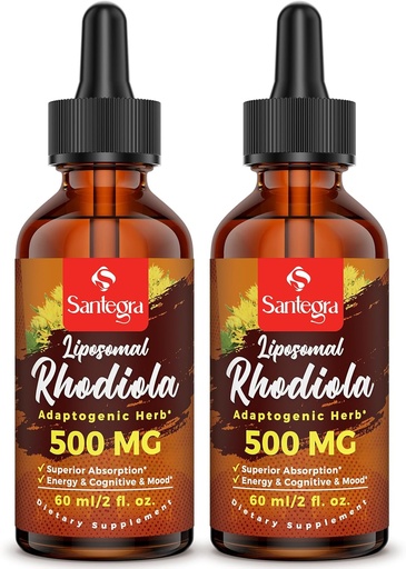 [BRSROAQPA4PAEHLB] 57.000 MG Liposomal Active Rhodiola Rosea Supplement, Rhodiola Root Extract, Flüssigkeit für hohe Absorption, Rhodiola Rosea Root Extract Tinte für Energie, Stress, Stimmung, Vegan, 120 ml