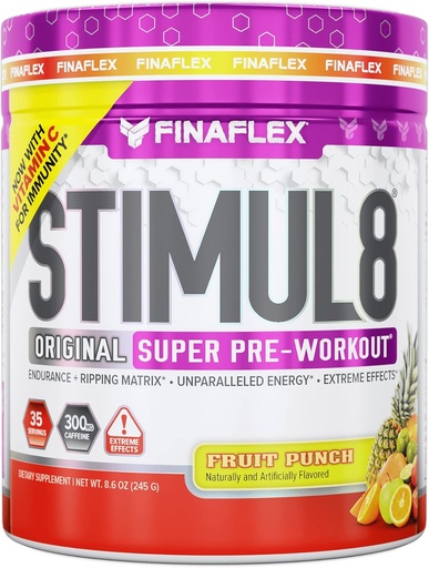 [BRSWIAQFCAFROHDI] Finaflex Stimul8, Punch, 8.5 Ounce