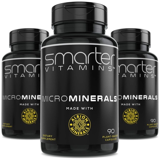 [BRSWG2YZPIMAA2QZ] (3 Bottles) 15mg Zinc Glycinate from Albion® 6 Essential Trace Bisglycinate Minerals, Manganese, Boron, Chromium, Selenium, Molybdenum Supplement 90 Plant-Based Vegan Capsules