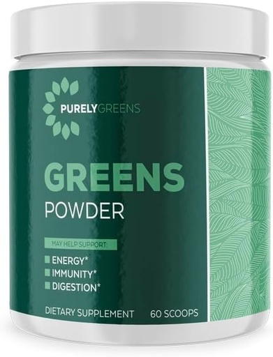 [BRSRAZQ6CV7AKFL5] Superfood Powder with Spinach, Kale & Beet Root Powder, Daily Super Greens Powder Supports Digestive, Gut Health, Energy, Immunity, Smoothie Mix with Veggie & Fruit Powder, 60 Servings