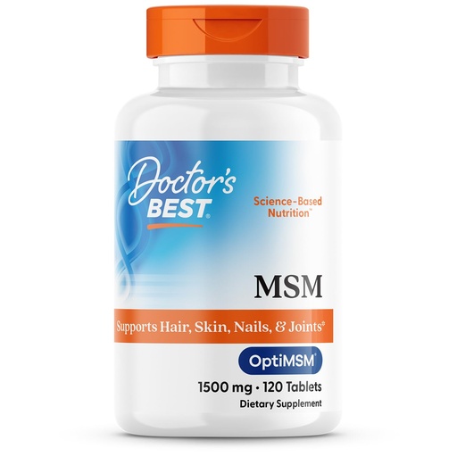 [BRSWIYQHCEIRUC3O] Doctor's Best MSM (1500 mg) Tablets, 120-Count