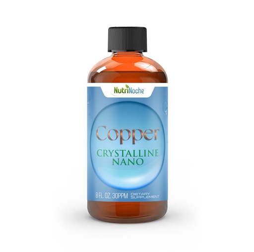 [BRSWKFT2CUHAI2DG] NutriNoche Liquid Colloidal Copper Supplement | 99.99% Ultra Pure Crystalline Nano Copper Particles | 30 ppm