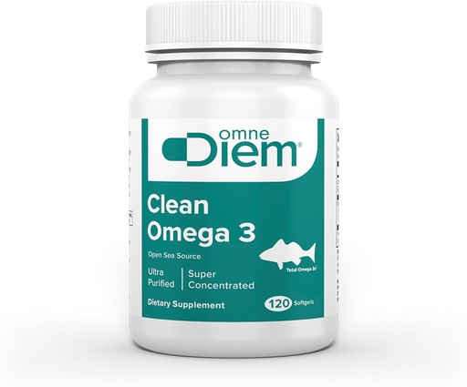 [BRSW2BAYC4BB4ETL] Omne Diem Clean Omega 3 - 1020mg, 120 mjukgel kapslar - fiskolja kosttillskott med Omega-3 fettsyror: EPA & DHA
